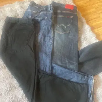 JERSEYS 데님 청바지 파랑 블랙