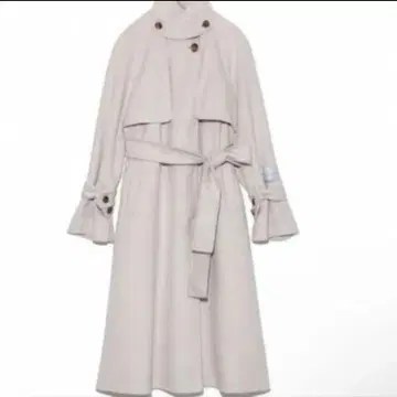 스나이델 라이트 그레이 트렌치코트 롱 기장