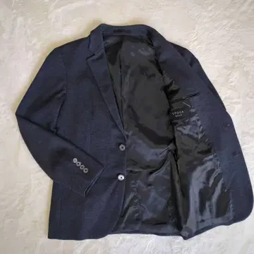 에포카 워모 테일러드 자켓 글렌체크 스트레치 네이비 남성용