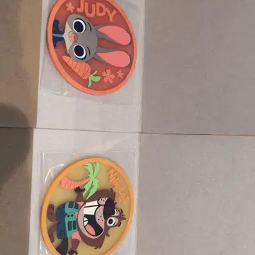 주토피아 크리스탈 코스터 세트