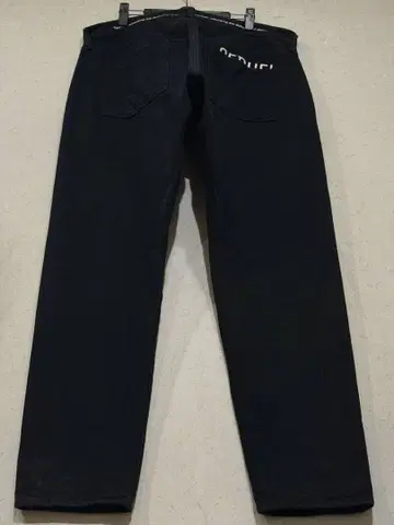 시크엘 프래그먼트 후지와라 히로시 셀비지 데님 팬츠 블랙 일본제 XL