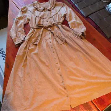 스트릿 오르간 깅엄 체크 원피스