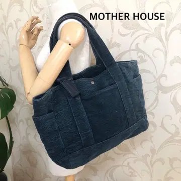 [ 양호 ] 마더하우스 데님 토트백 주트 A4 가능 워시드