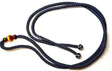 새상품 미사용 그레이 허리띠 비즈 장식 포함 순수 실크