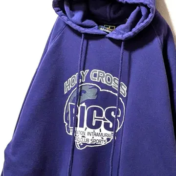 클럽 컬러즈 홀리 크로스 RICS 후드 맨투맨 퍼플 보라색 L 구제 의류