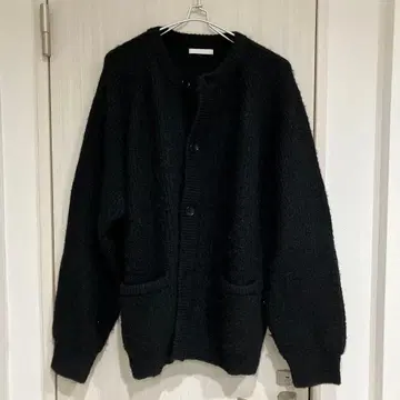 WYM 블랙 가디건 오버 사이즈