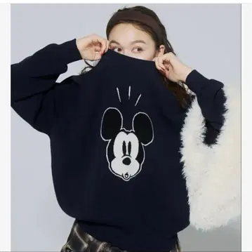 coca 디즈니 더블 자카드 니트탑 코카 L