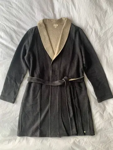 [ 새상품 ] HANRO 한로 리버서블 로브 가운 코트 더블 페이스