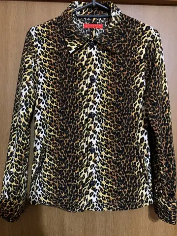 미라클 우먼 레오파드 무늬 셔츠 자켓