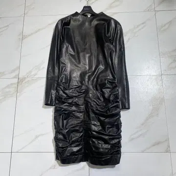 레어 IM ZIMMER 카우 가죽 카우스킨 티어드 원피스