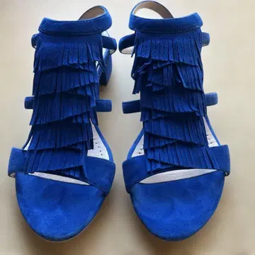 BRUNO PREMI 프린지 장식 파란색 샌들