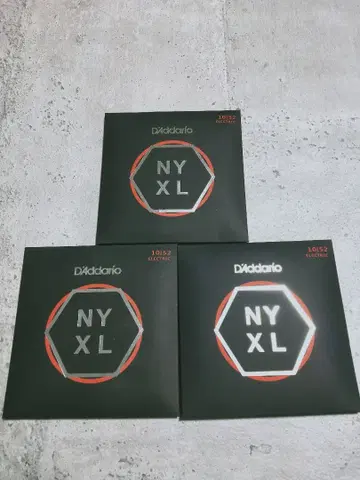 D'Addario NYXL 1052 일렉 기타 줄 3팩
