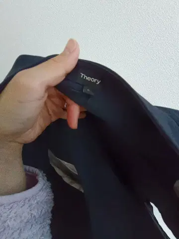 Theory 네이비 노카라 자켓