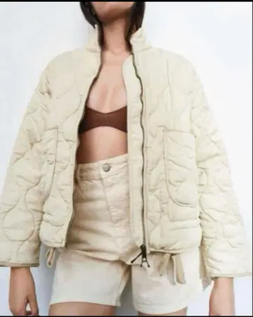 ZARA 자라 퀼팅 퍼프 자켓 S