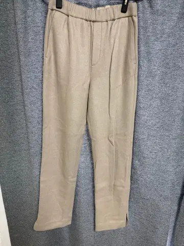 이에나 베이지 허리밴딩 캐주얼 팬츠