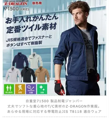 Z-DRAGON71500 네이비 작업복 지주도