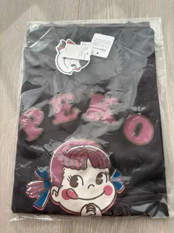 페코짱 긴팔 티셔츠 블랙