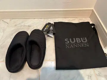 SUBU 블랙 슬리퍼 CORDURA