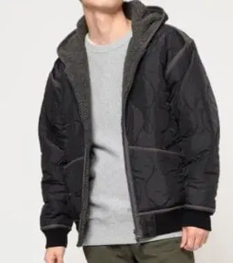 BEAMS 리버서블 블루종 보아 아우터