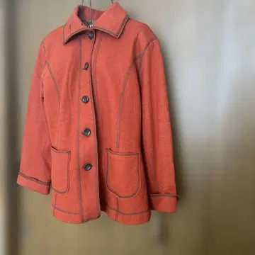 DEJAVU 오렌지 울 혼방 자켓 사이즈 L, 새상품, 미사용품