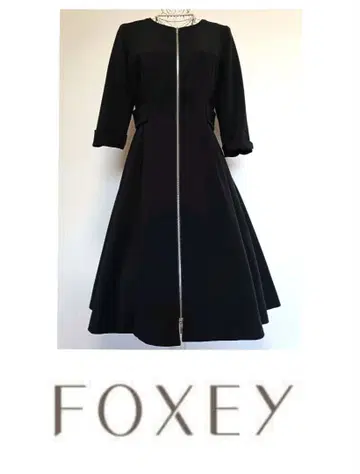 폭시 뉴욕 프론트 w 지퍼 코트 원피스 블랙 레어 42