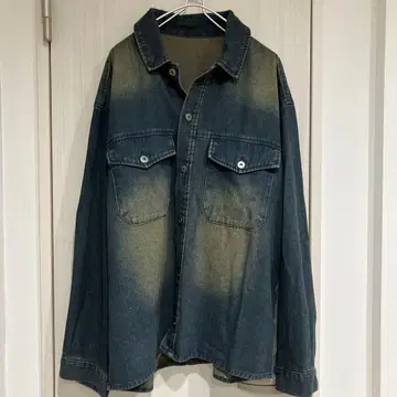 그라데이션 디자인 데님 자켓 L 사이즈