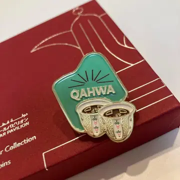 엑스포 카타르관 핀 배지 그린 카타르 파빌리온