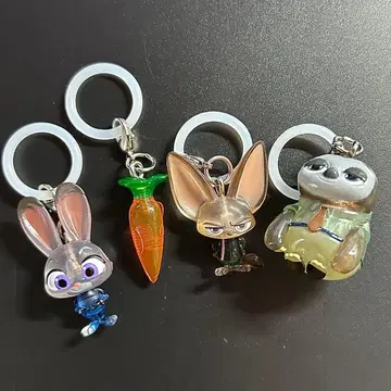 주토피아 메지루시 액세서리 주디 호카호카 4개 세트