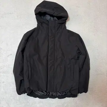 무인양품 신사 방풍 발수 솜 후드 자켓 블랙 L