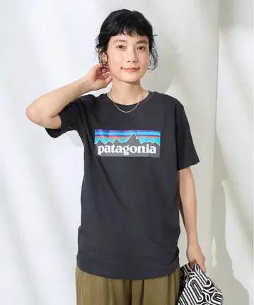 patagonia 티셔츠 Ks P-6 Logo 파타고니아 상의