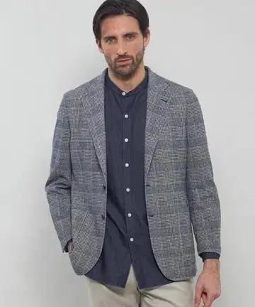 [ 미사용 새상품 ] 매킨토시 런던 글렌체크 자켓