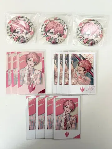 니지산지 Oriens 2주년 랜덤 캔 배지 폴라로이드풍 카드 아카기 웬