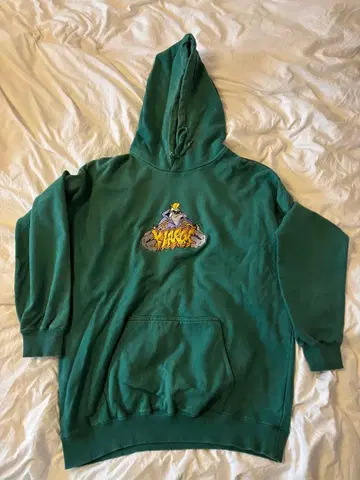 XLARGE 그린 컬러 후드티 L 사이즈