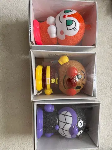 호빵맨 글리터 피규어 3체 세트