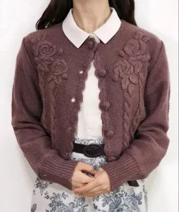 An another angelus 니트 가디건 긴팔