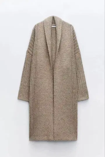 새상품 ZARA 리브 니트 코트