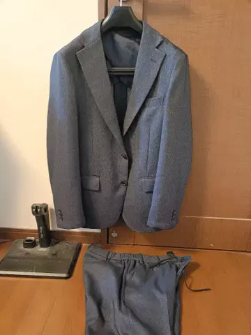 데님 라이크 수트 셋업 네이비 시착만 한 상품