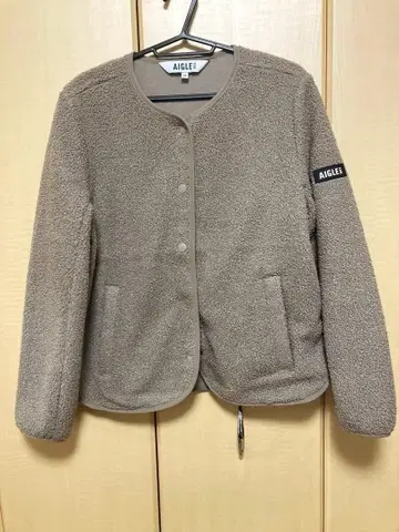 AIGLE 플리스 자켓 그레이지