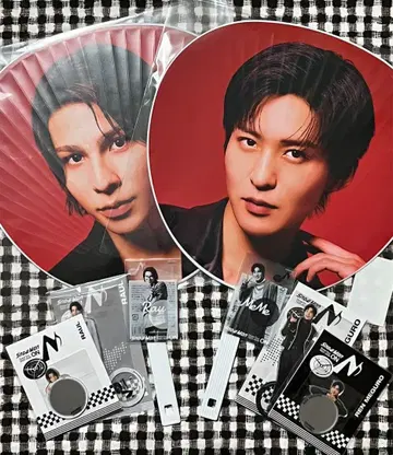 SnowMan 메구로 렌 라울 ON 부채, 아크릴 스탠드, 스티커