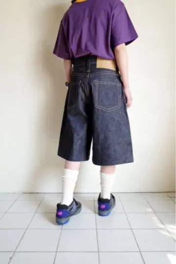 쿠키즈 2025ss 데님 하프 팬츠