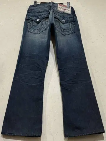 트루 릴리전 RAINBOW BILLY 블랙 레인보우 데님 팬츠