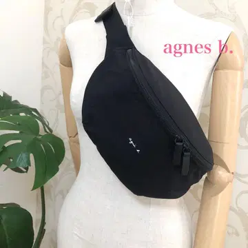 [컨디션 최상] 에네스베 바디백 블랙 웨스트 파우치