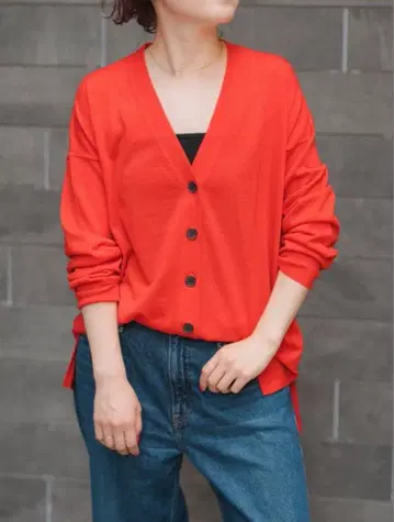 스픽 앤 스팬 V넥 가디건