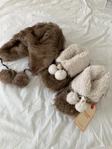 아바클로 보아 캡 삭스 룸슈즈 세트