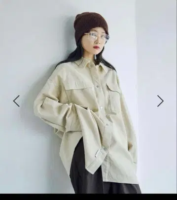 최종 가격 인하 [ 완판템 ] 렙심 코듀로이 BIG 셔츠 아이보리