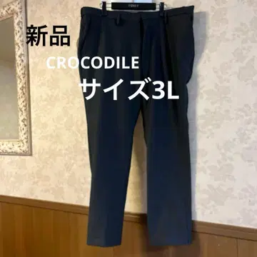 새상품 택 미사용 빅 사이즈 3L 크로커다일 허리밴딩 팬츠
