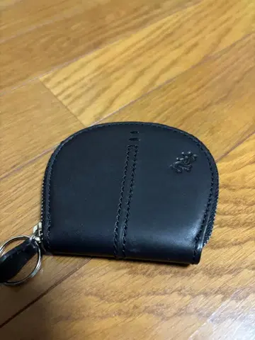 아네스베 블랙 가죽 코인 케이스 원형