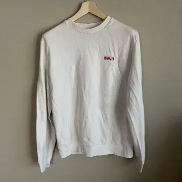 HUGO BOSS 화이트 로고 맨투맨 L 사이즈 휴고