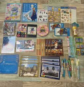 디즈니 묶음 판매 레트로 씰 메모장 노트 엽서 미라코스타