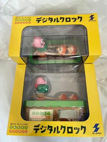 남코 한정판 별의 커비 갓 수확! 푸푸푸 채소 디지털 시계 2종 세트